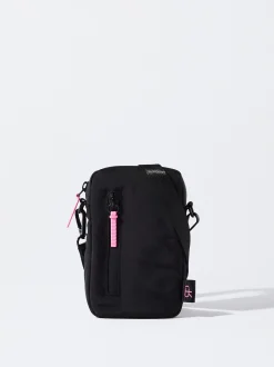 PARFOIS Bolso Para Móvil De Nylon Negro Hot