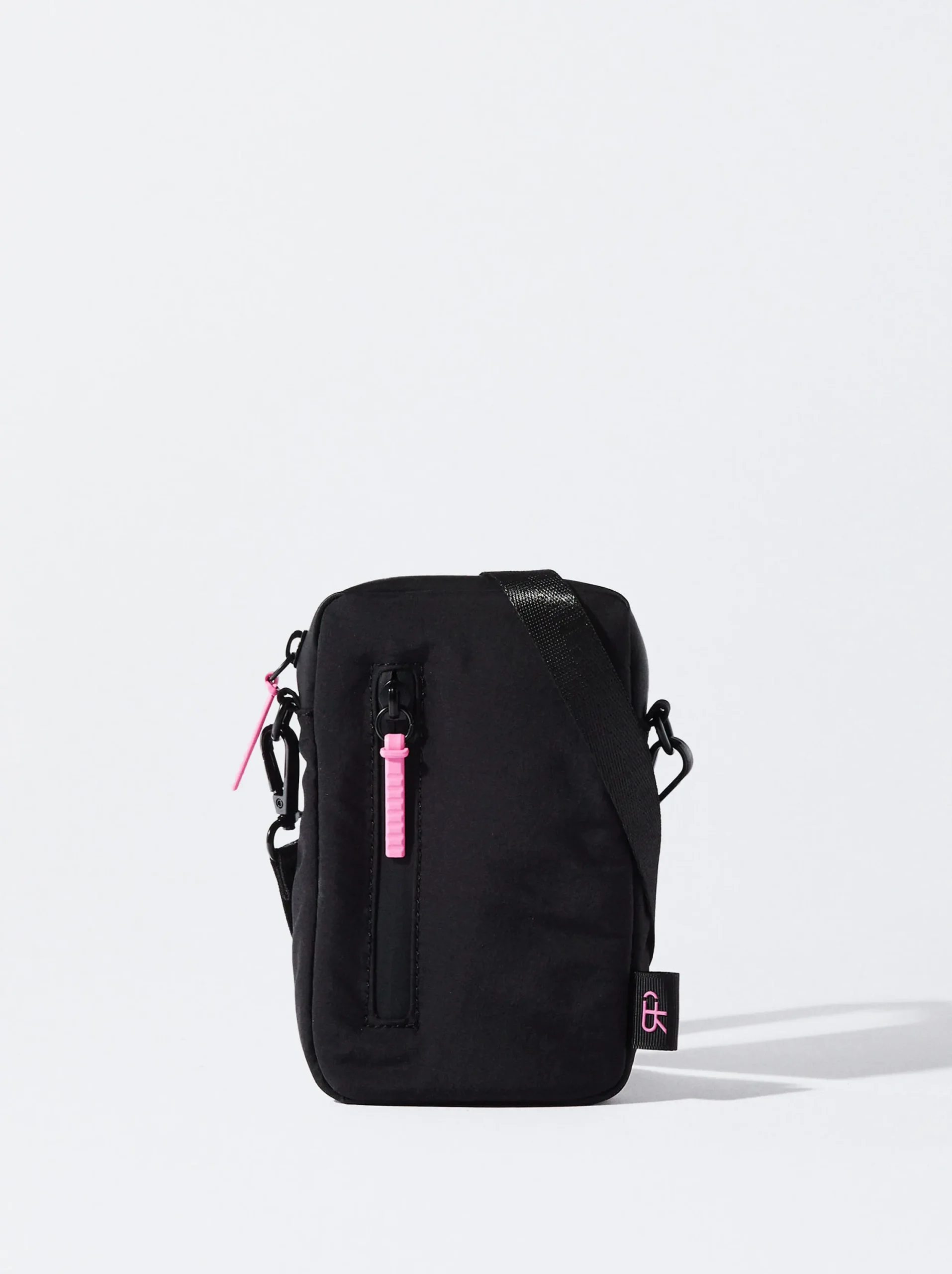 PARFOIS Bolso Para Móvil De Nylon Negro Hot
