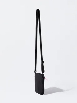 PARFOIS Bolso Para Móvil De Nylon Negro Hot