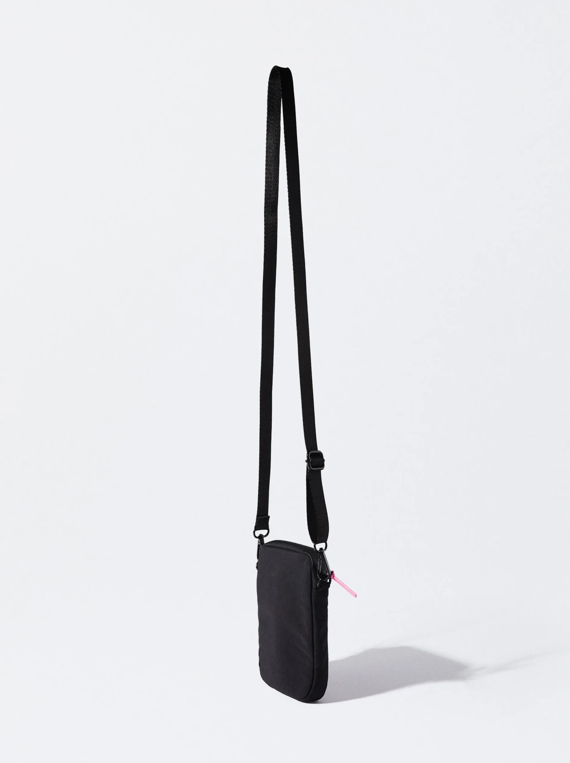 PARFOIS Bolso Para Móvil De Nylon Negro Hot