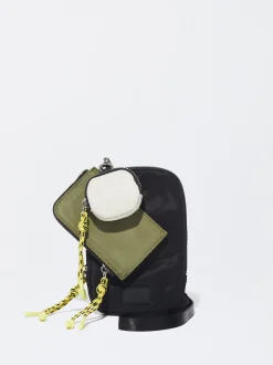 PARFOIS Bolso Para Móvil De Nylon Negro Sale