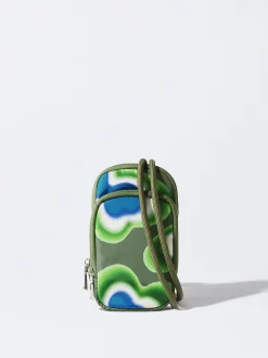 PARFOIS Bolso Para Móvil De Nylon Estampado Multicor Best Sale