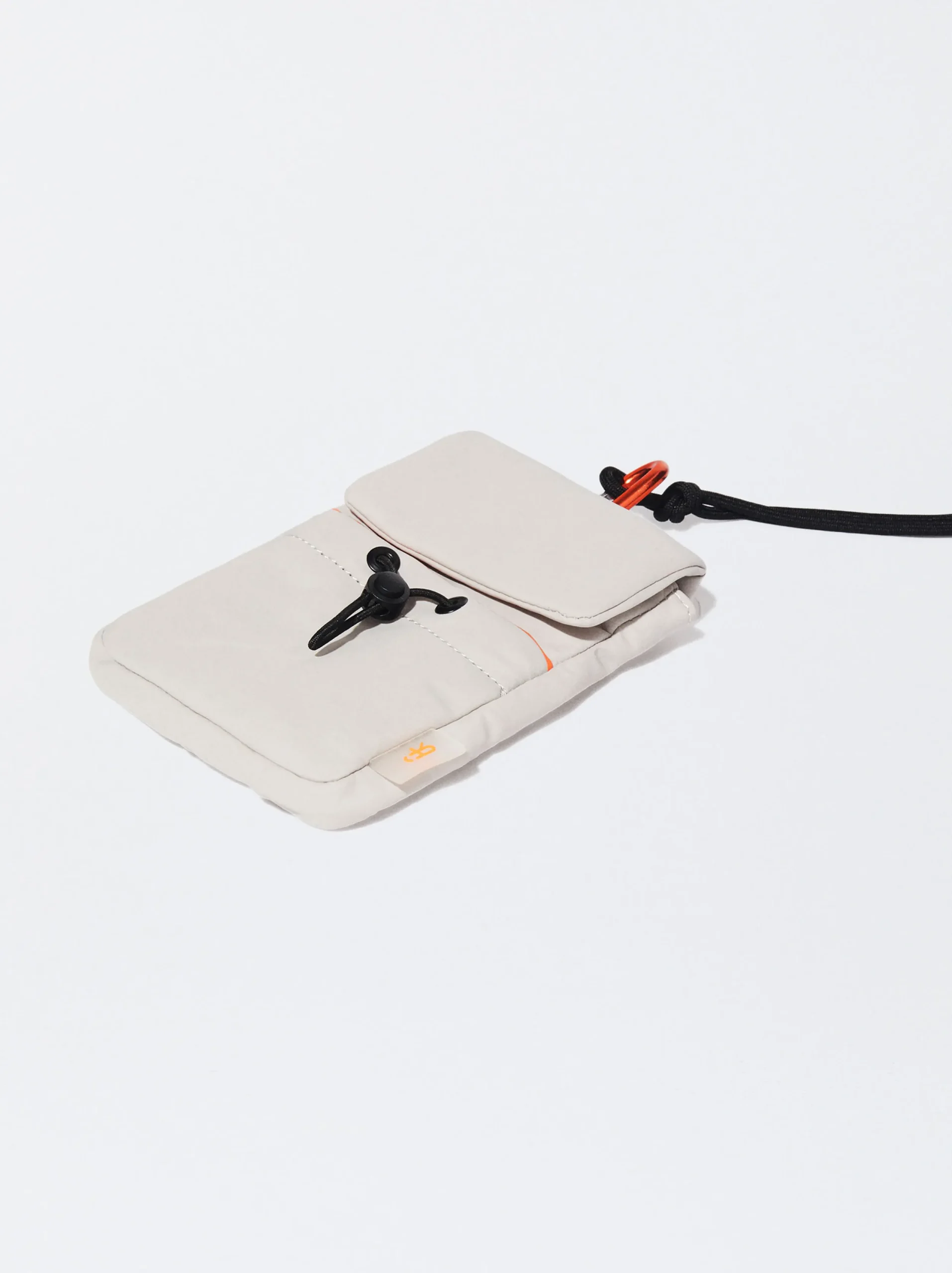 PARFOIS Bolso Para Móvil De Nylon Reciclado Gris Flash Sale