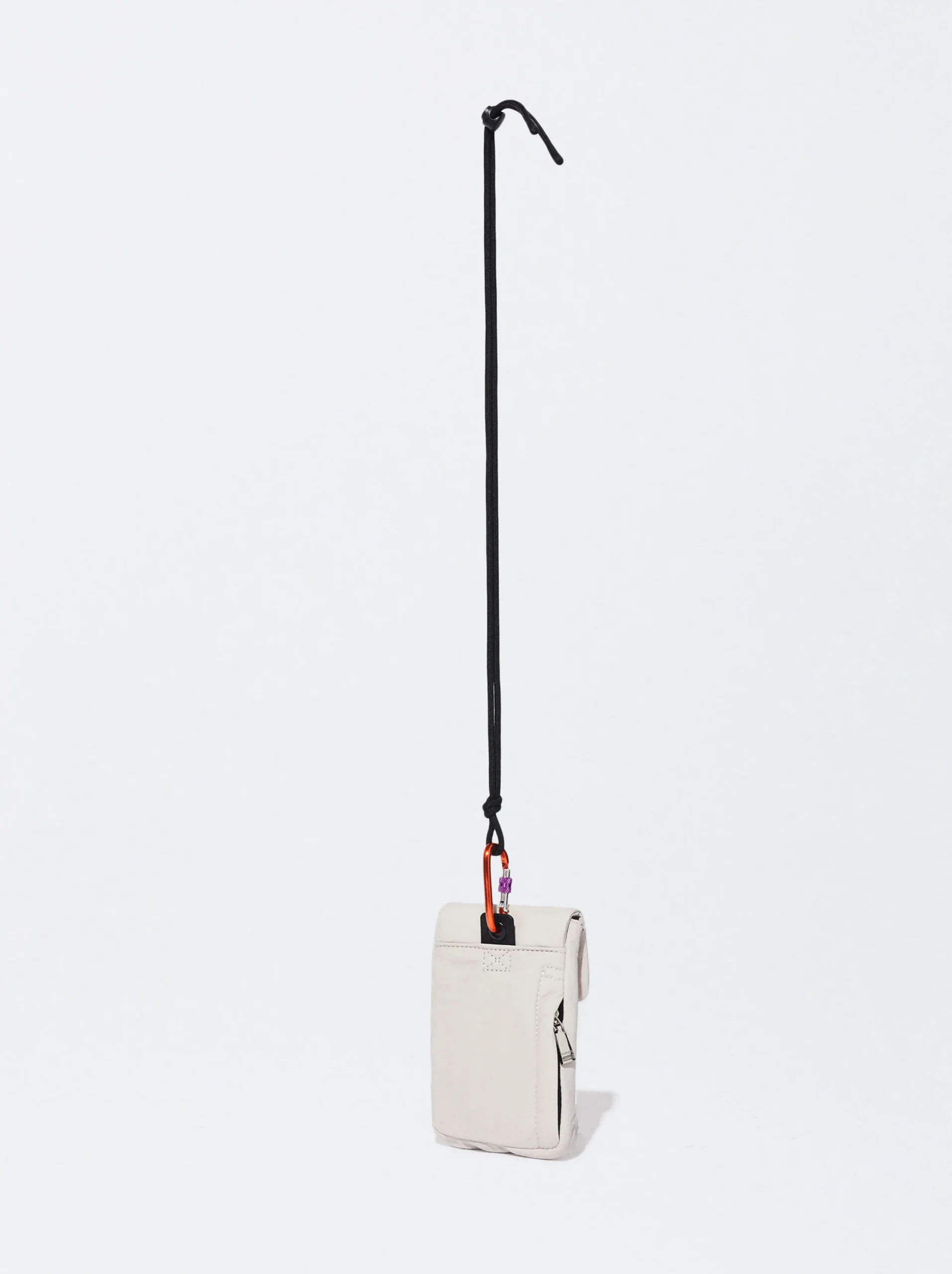 PARFOIS Bolso Para Móvil De Nylon Reciclado Gris Flash Sale