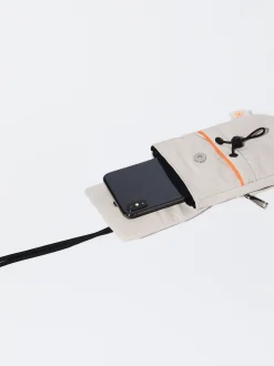 PARFOIS Bolso Para Móvil De Nylon Reciclado Gris Flash Sale