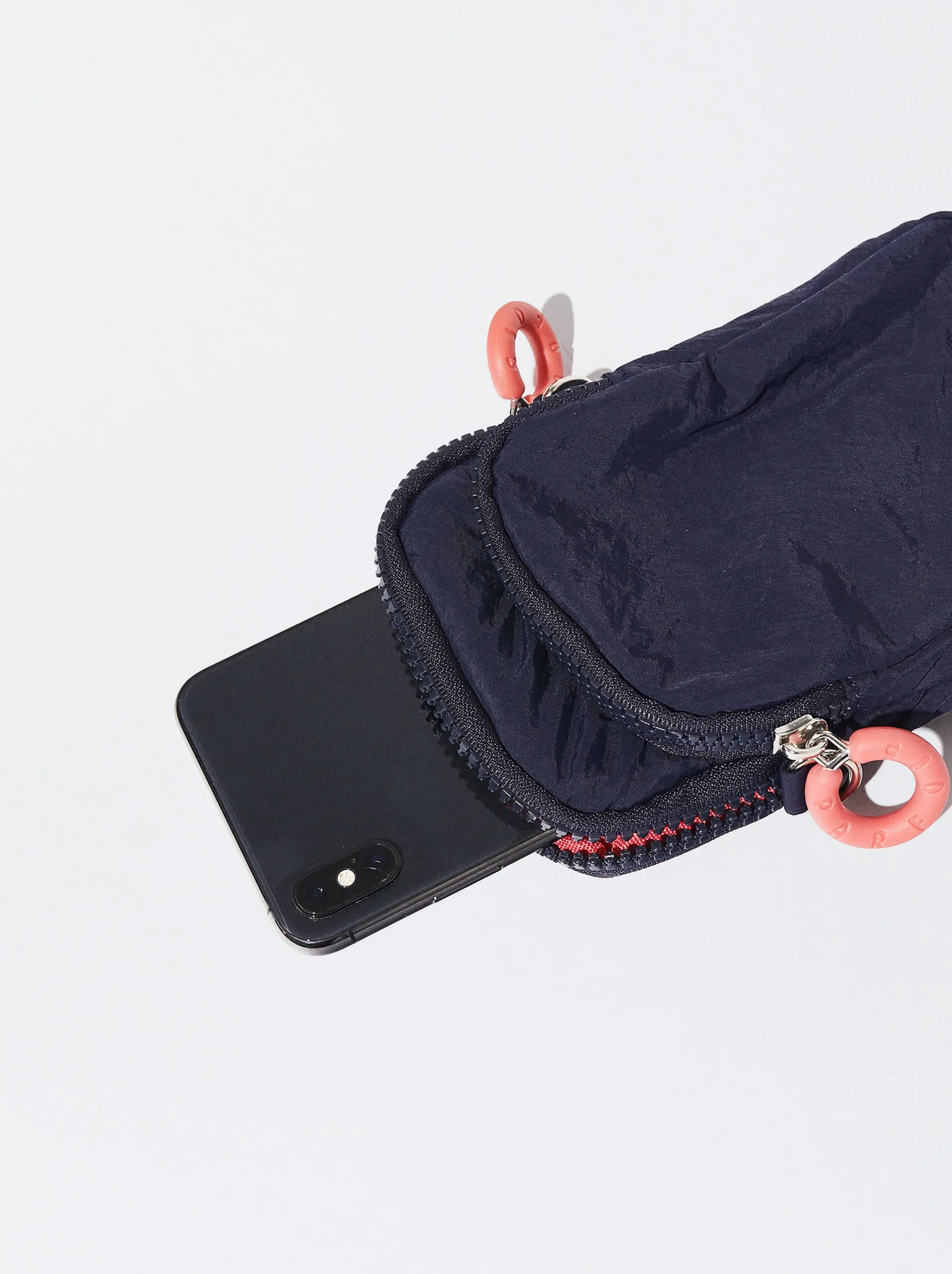 PARFOIS Bolso Para Móvil De Nylon Azul Marino Shop