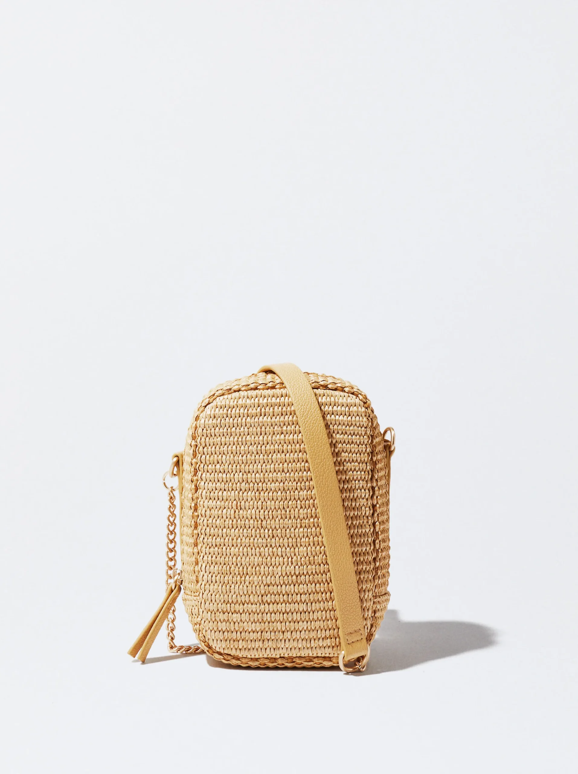 PARFOIS Bolso Para Móvil De Paja Camel Store