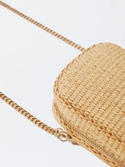 PARFOIS Bolso Para Móvil De Paja Camel Store