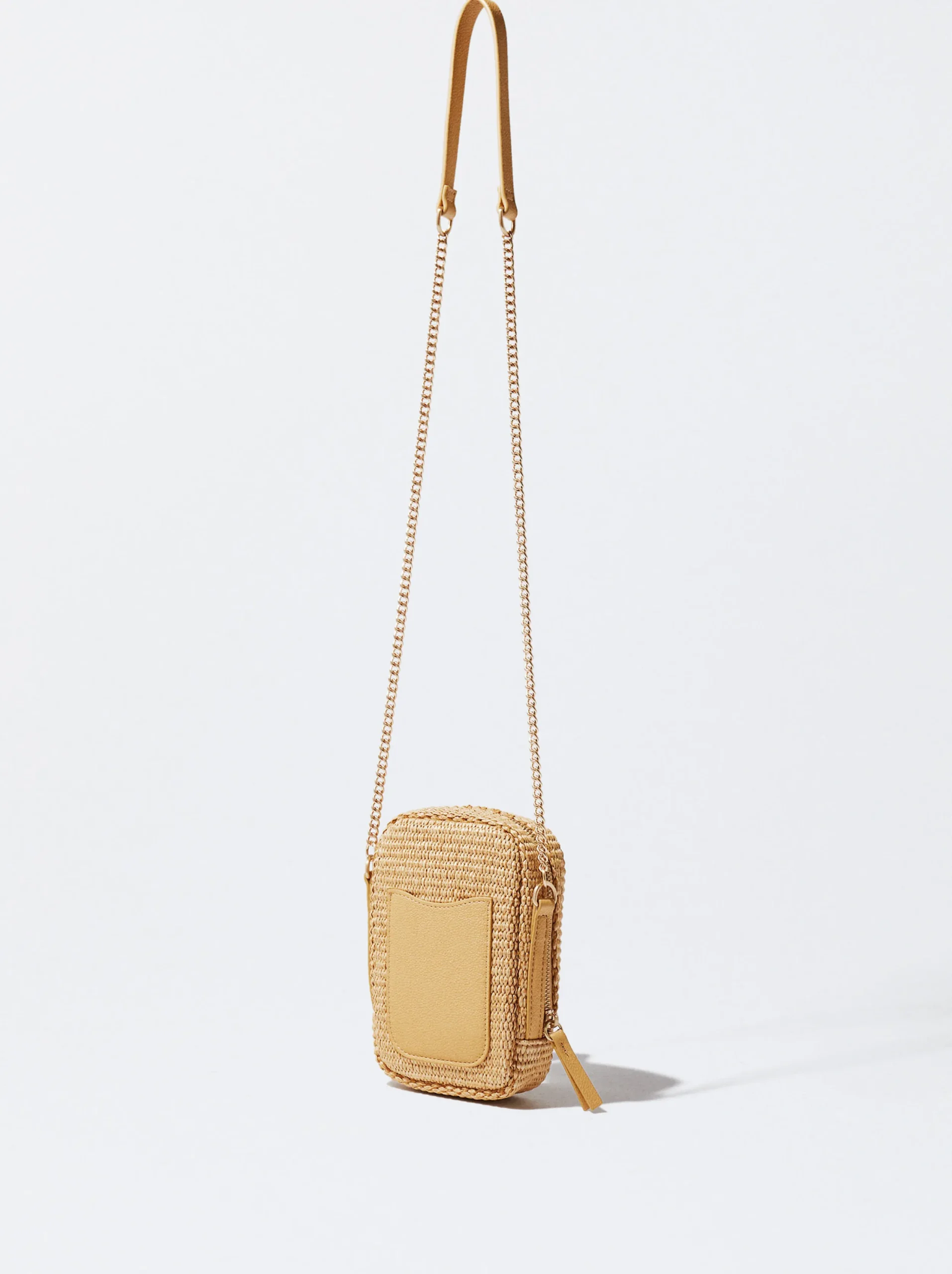 PARFOIS Bolso Para Móvil De Paja Camel Store