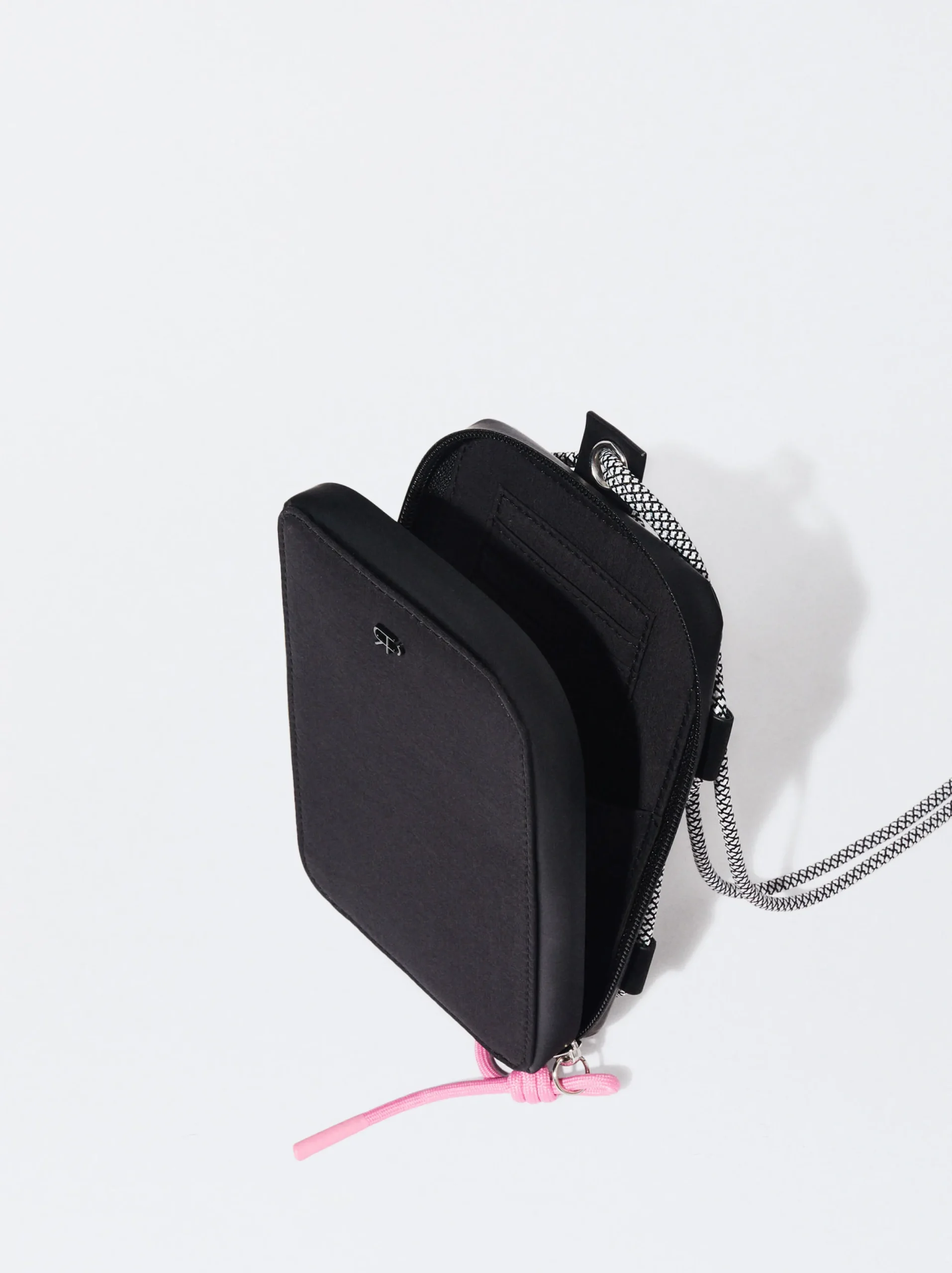 PARFOIS Bolso Para Móvil De Nylon Negro Hot
