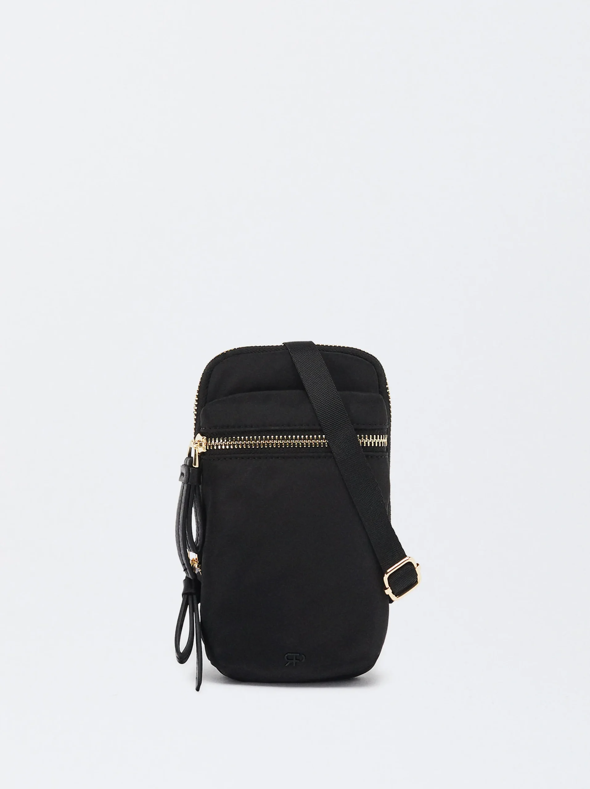 PARFOIS Bolso Para Móvil De Nylon Negro Sale