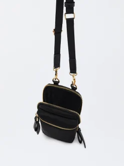 PARFOIS Bolso Para Móvil De Nylon Negro Sale