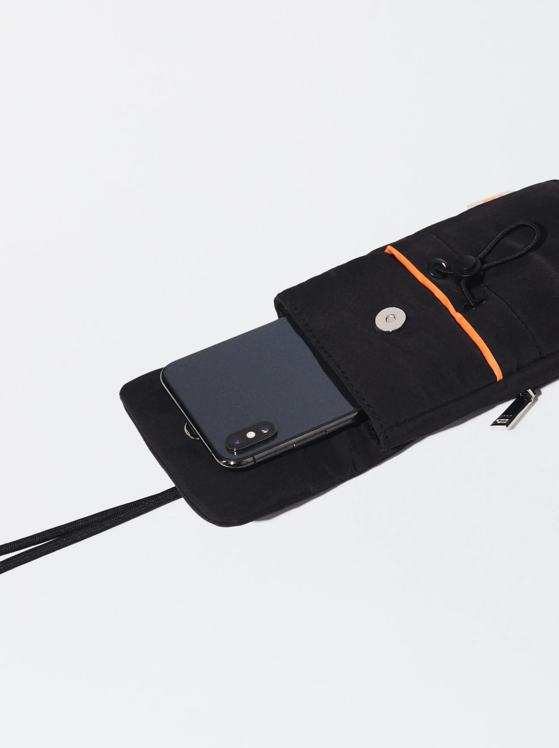 PARFOIS Bolso Para Móvil De Nylon Reciclado Negro Store