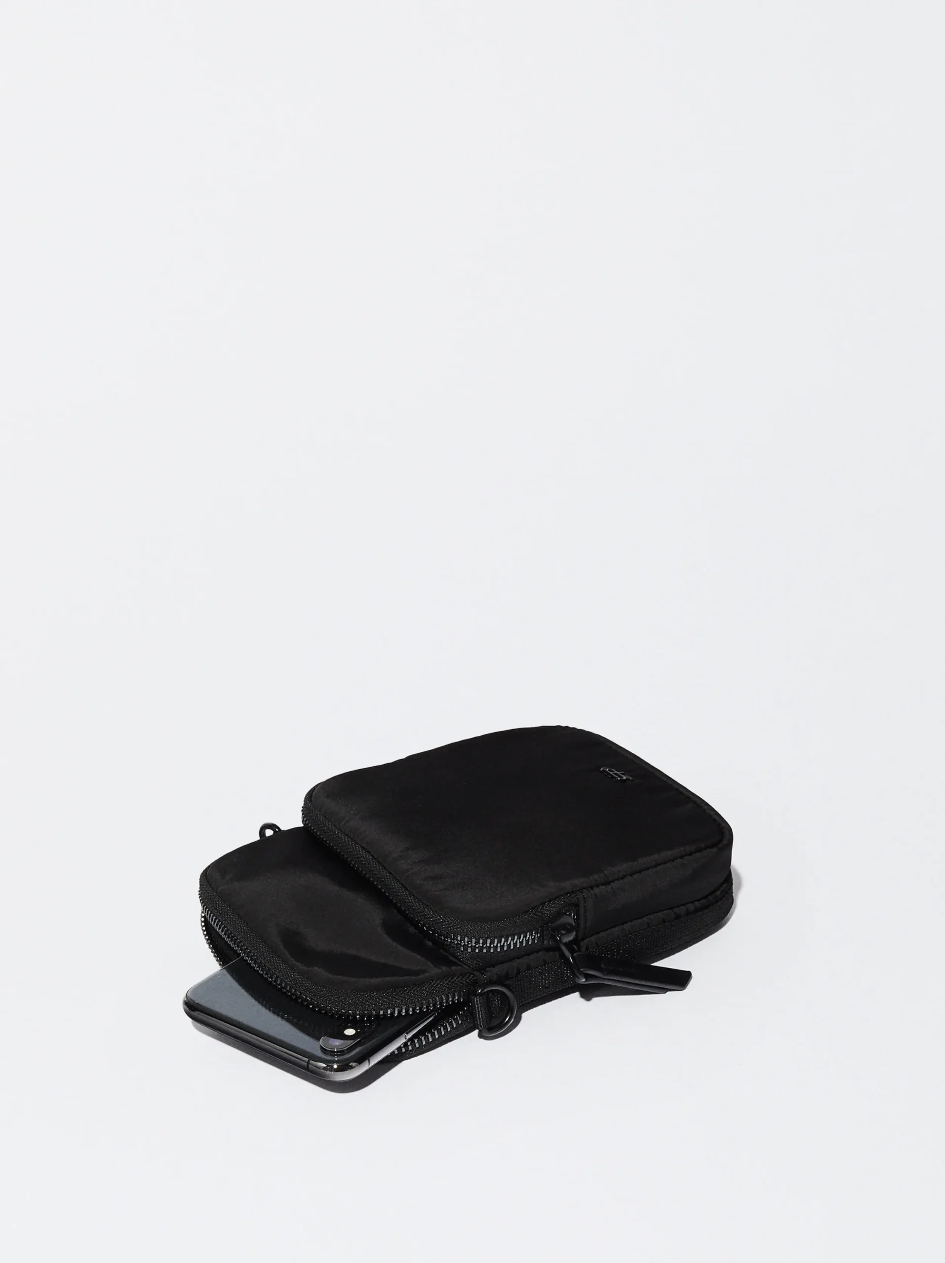 PARFOIS Bolso Para Móvil De Nylon Negro Best