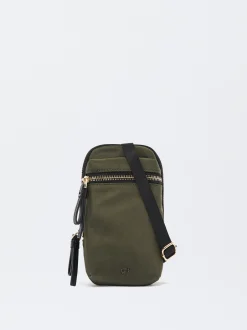 PARFOIS Bolso Para Móvil De Nylon Caqui Clearance