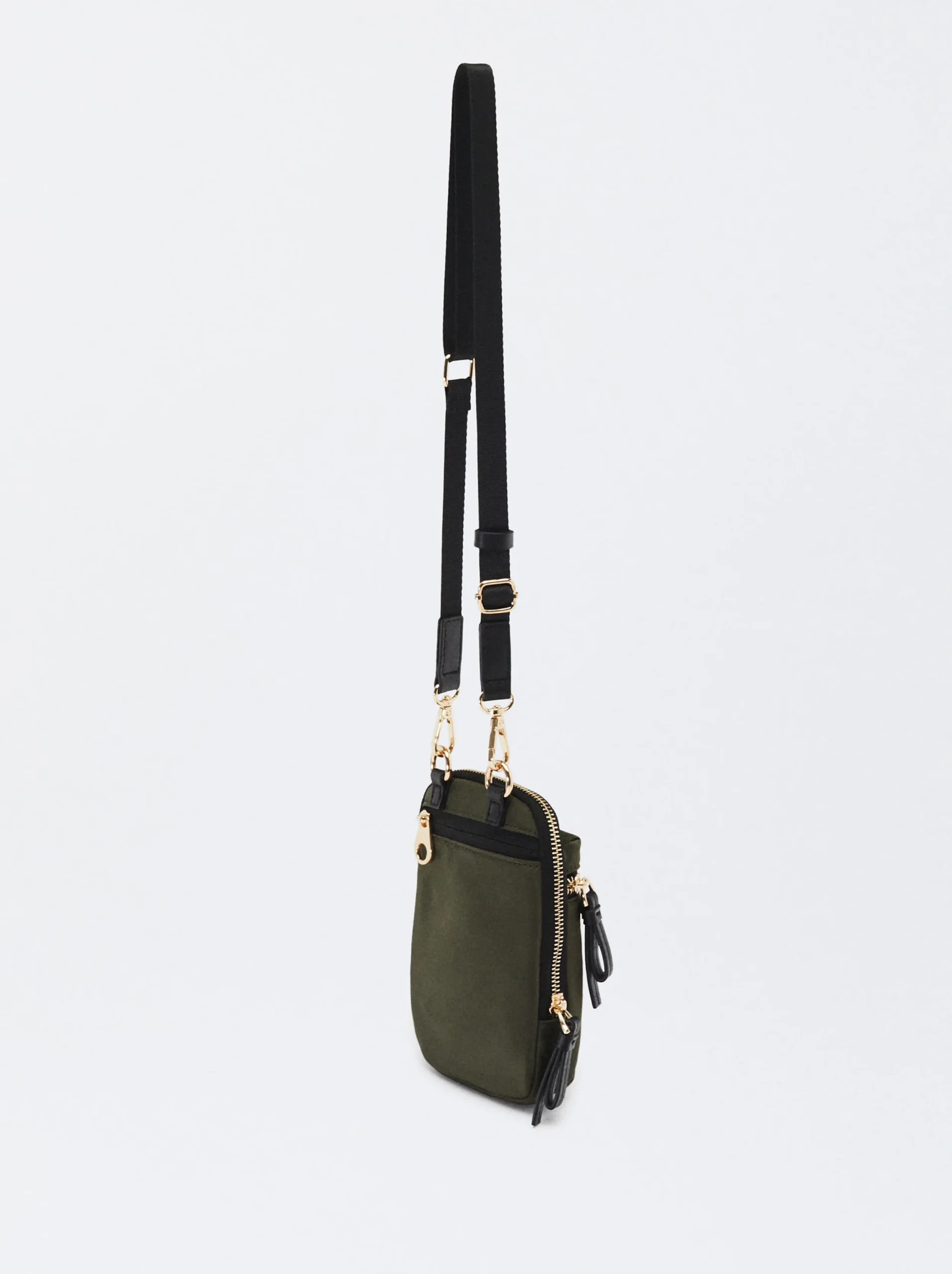 PARFOIS Bolso Para Móvil De Nylon Caqui Clearance