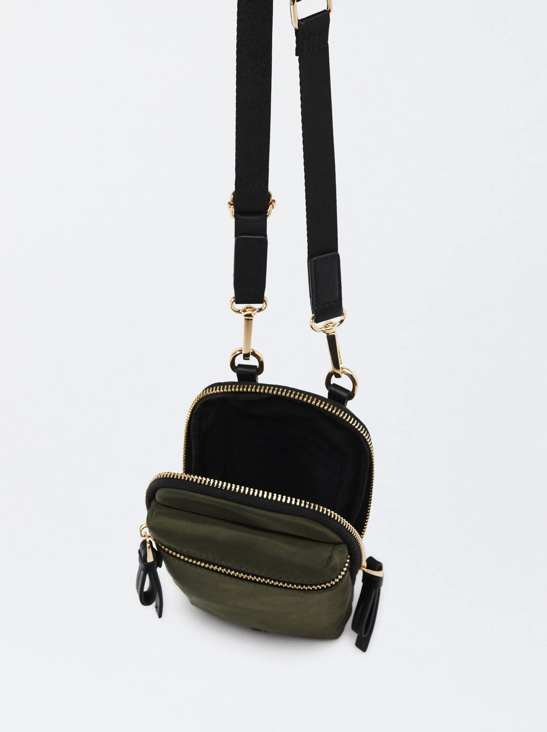 PARFOIS Bolso Para Móvil De Nylon Caqui Clearance