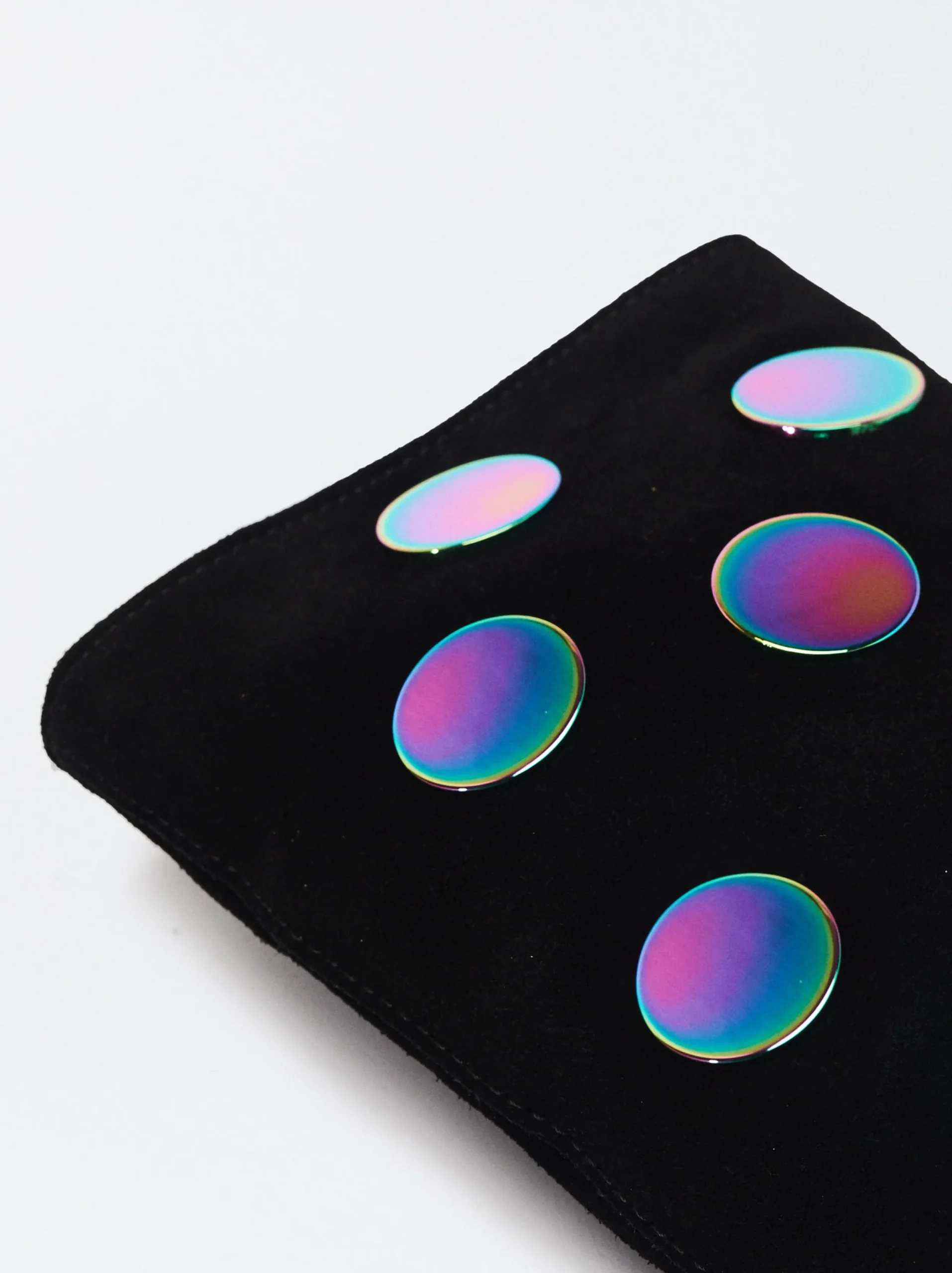 PARFOIS Bolso Para Móvil De Ante Negro Fashion