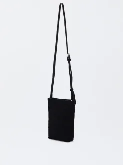 PARFOIS Bolso Para Móvil De Ante Negro Fashion