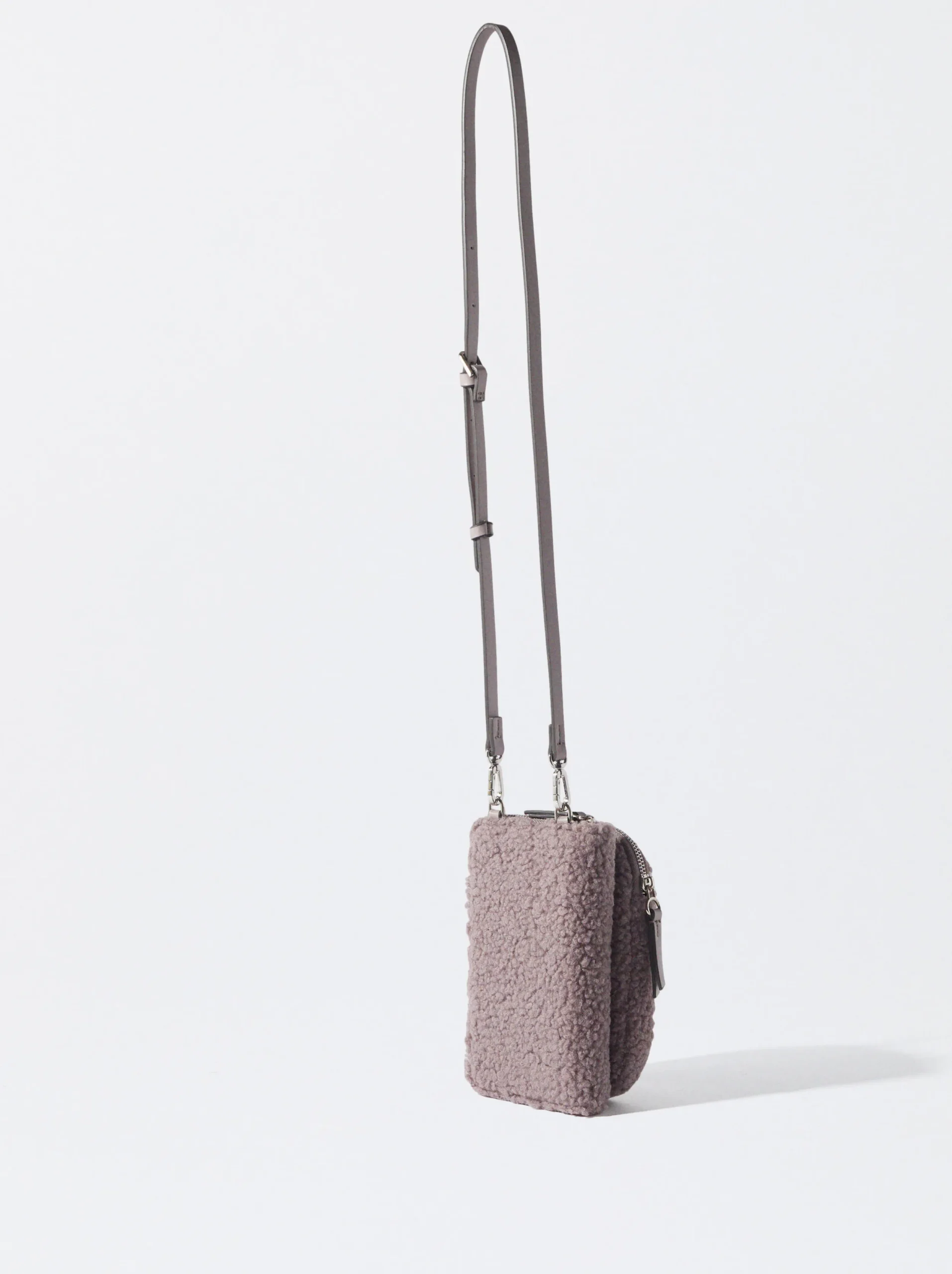PARFOIS Bolso Para Móvil Efecto Pelo Rosa Cheap