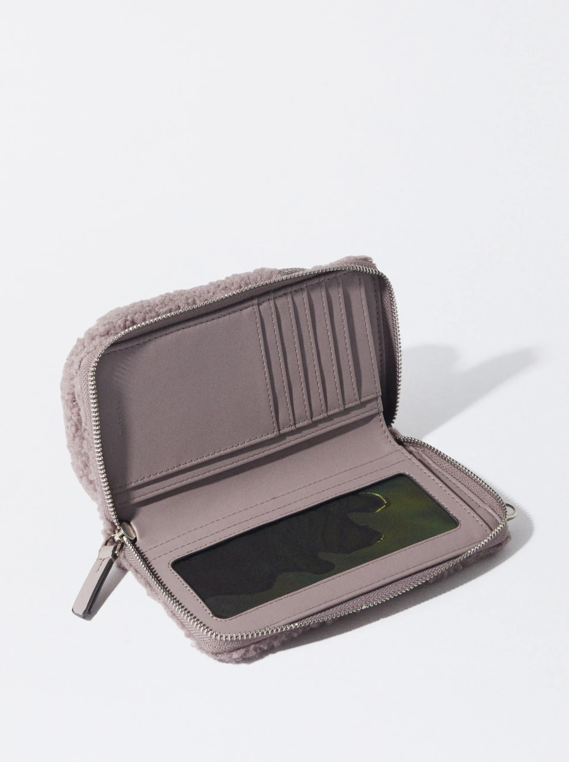 PARFOIS Bolso Para Móvil Efecto Pelo Rosa Cheap