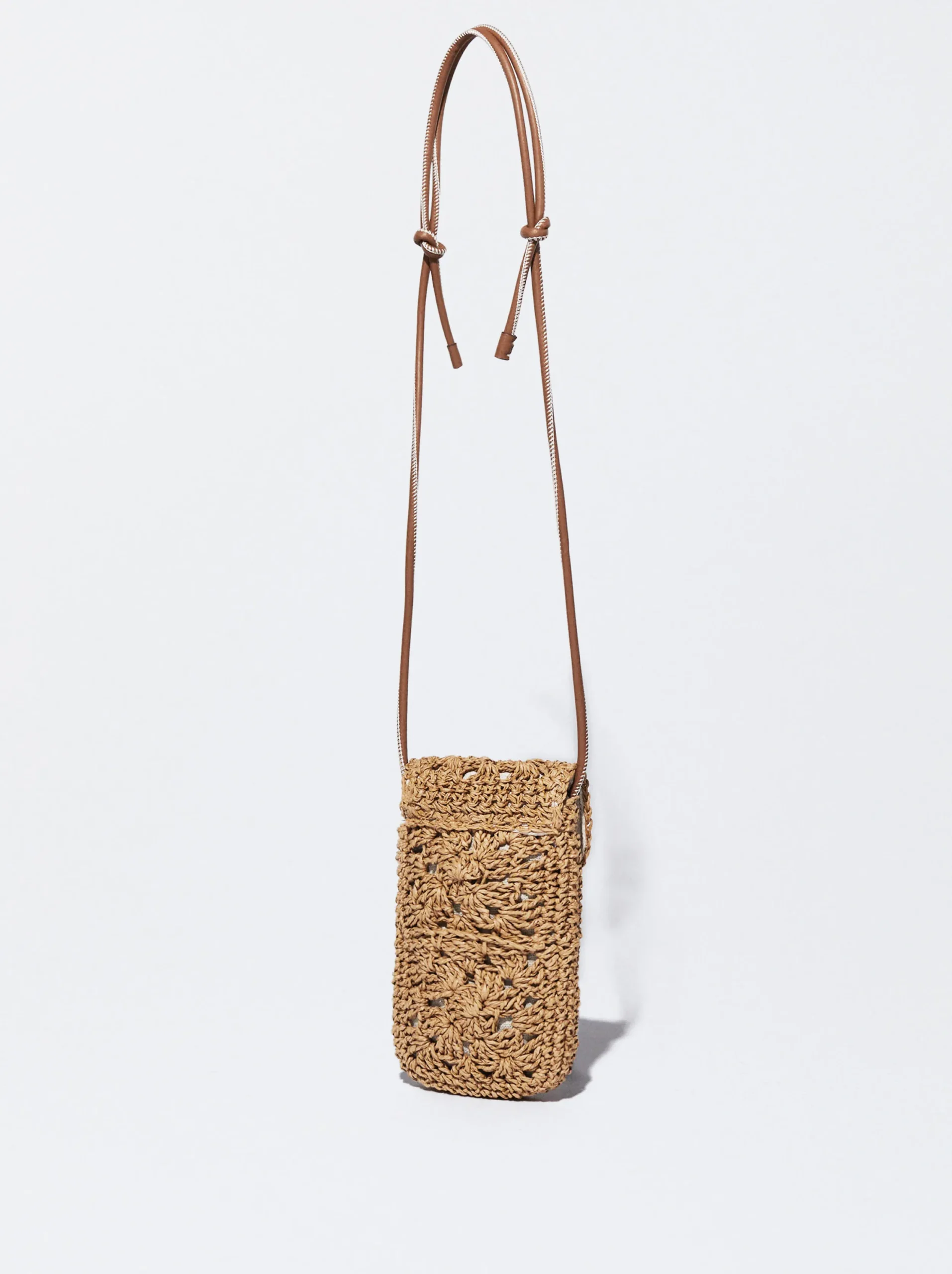 PARFOIS Bolso Para Móvil Efecto Paja Beige New