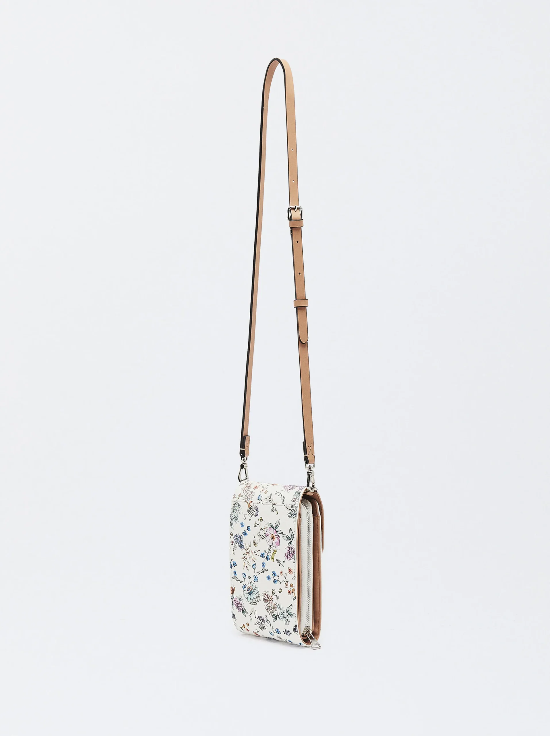 PARFOIS Bolso Para Móvil Estampado Floral Crudo Cheap