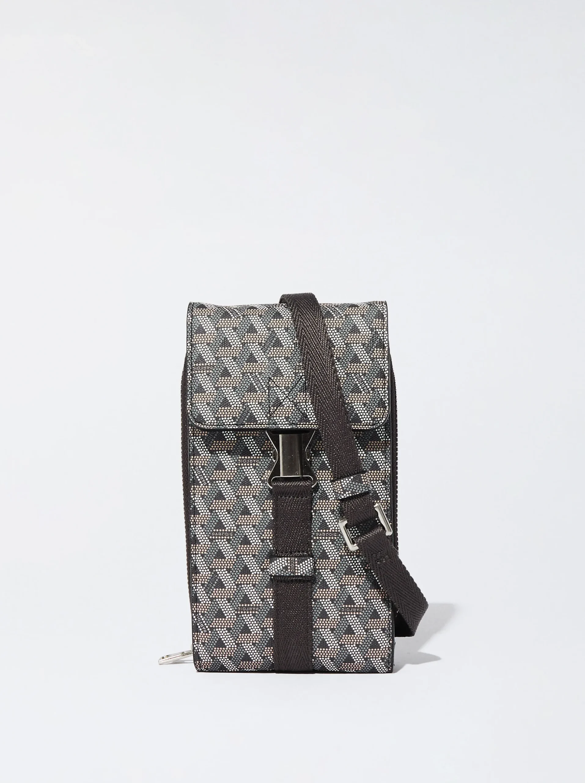 PARFOIS Bolso Para Móvil Estampado Gris Best Sale