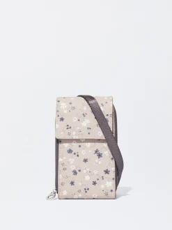 PARFOIS Bolso Para Móvil Estampado Floral Beige Best