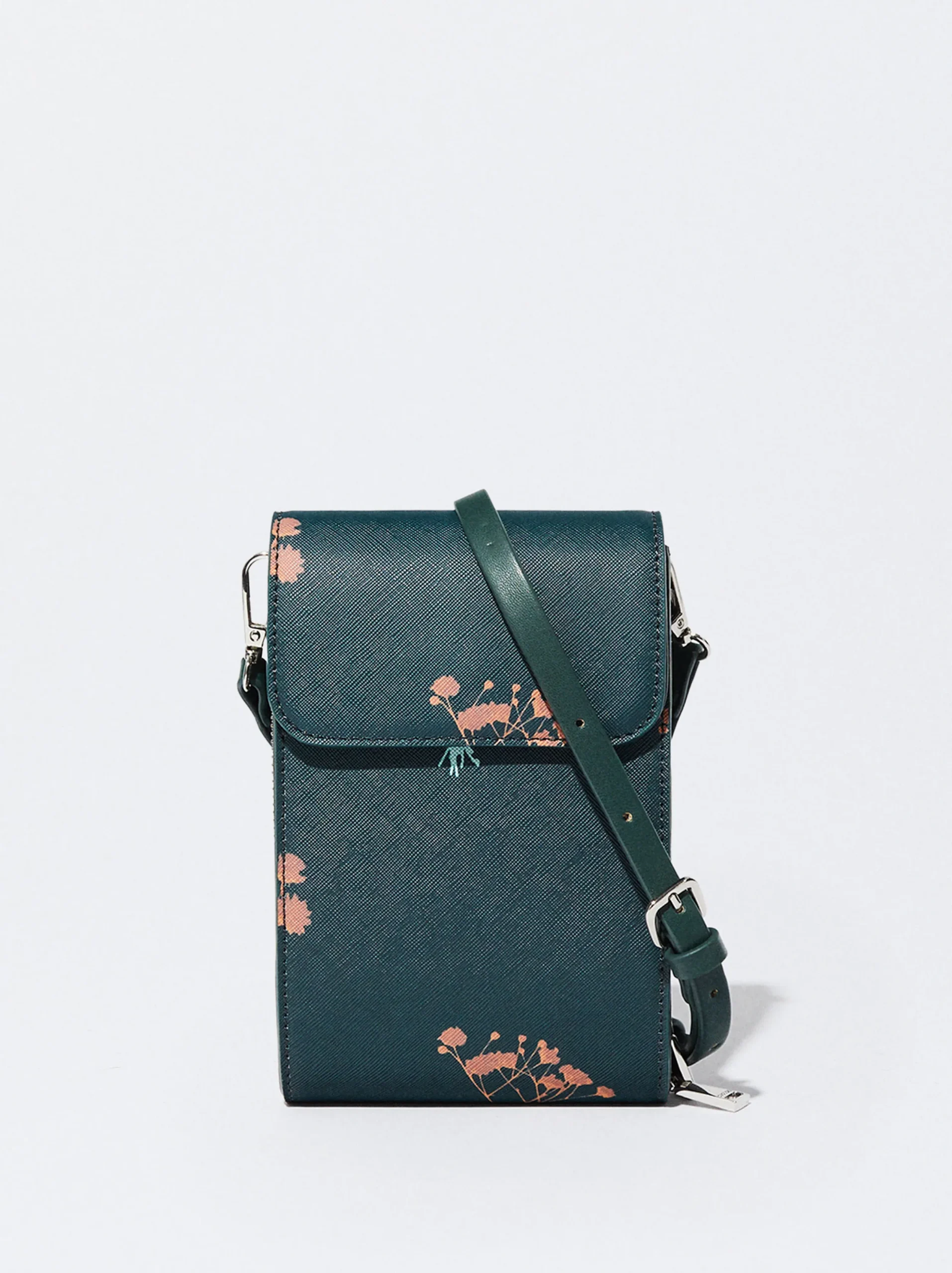 PARFOIS Bolso Para Móvil Estampado Floral Verde Flash Sale