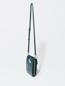 PARFOIS Bolso Para Móvil Estampado Floral Verde Flash Sale