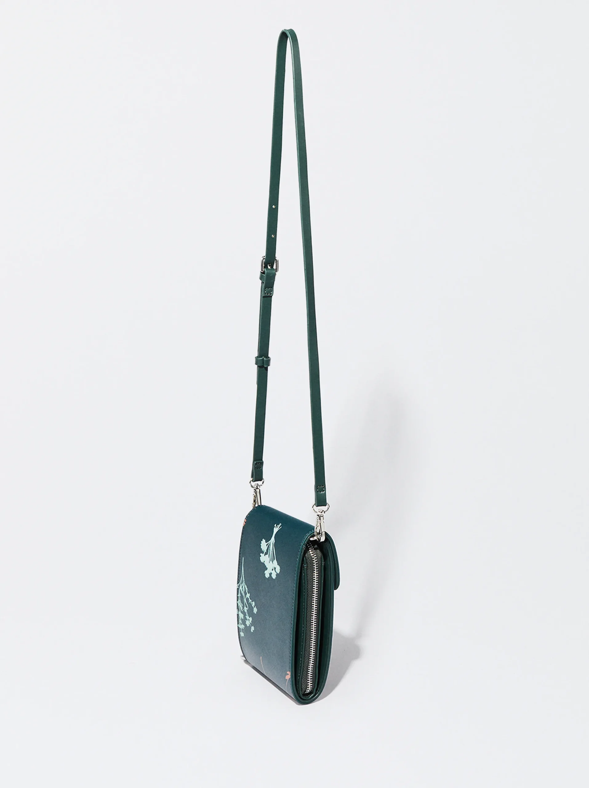 PARFOIS Bolso Para Móvil Estampado Floral Verde Flash Sale