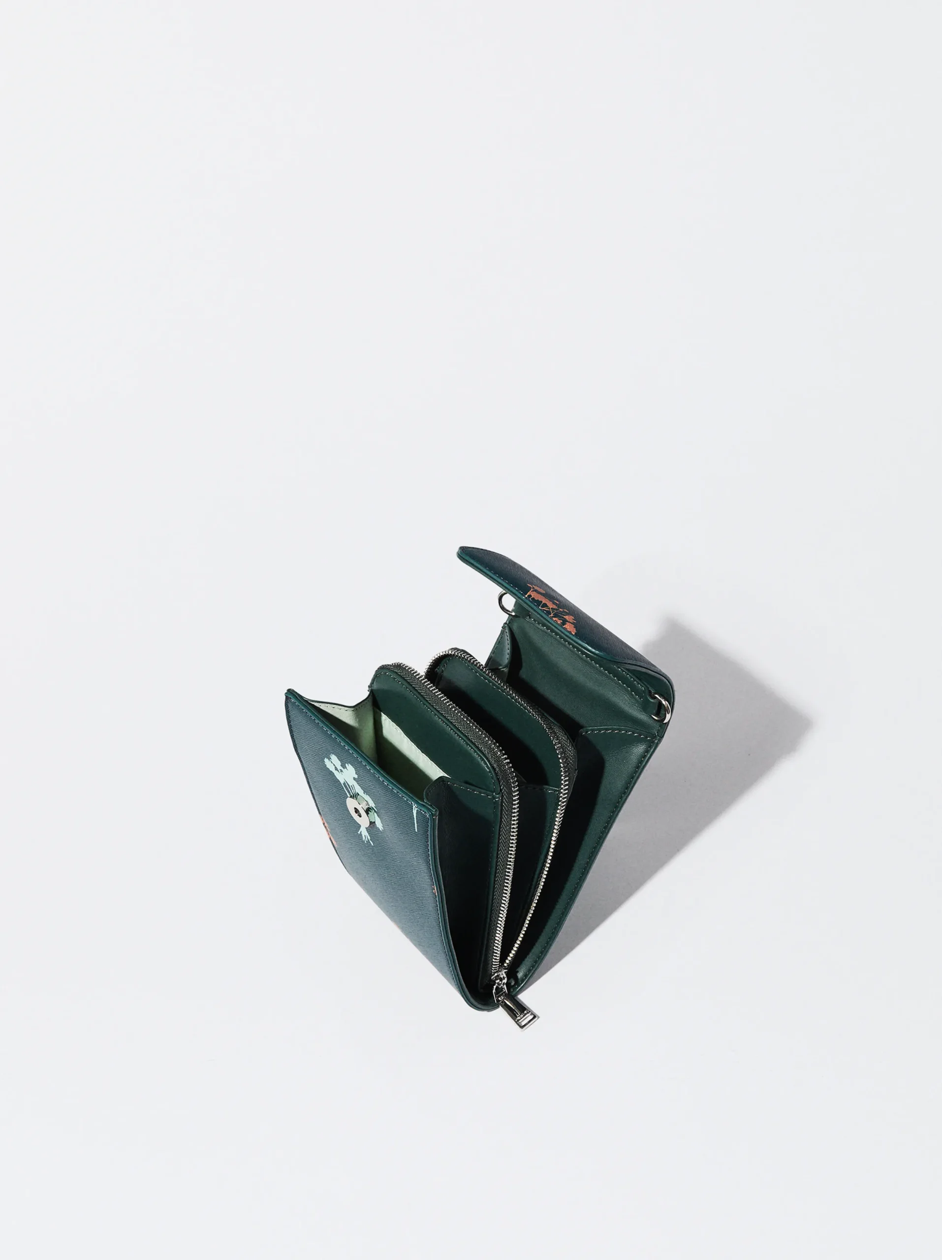 PARFOIS Bolso Para Móvil Estampado Floral Verde Flash Sale