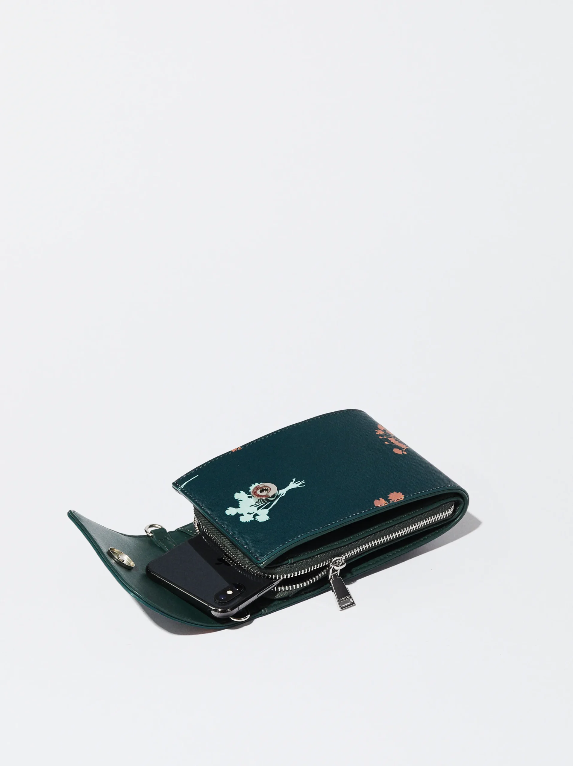 PARFOIS Bolso Para Móvil Estampado Floral Verde Flash Sale