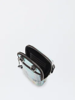 PARFOIS Bolso Porta Móvil Com Estampado Azul Discount