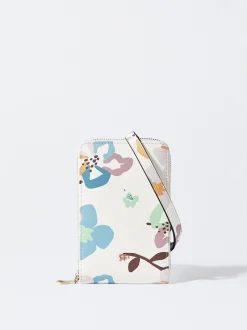 PARFOIS Bolso Porta Móvil Estampado Floral Crudo Best Sale