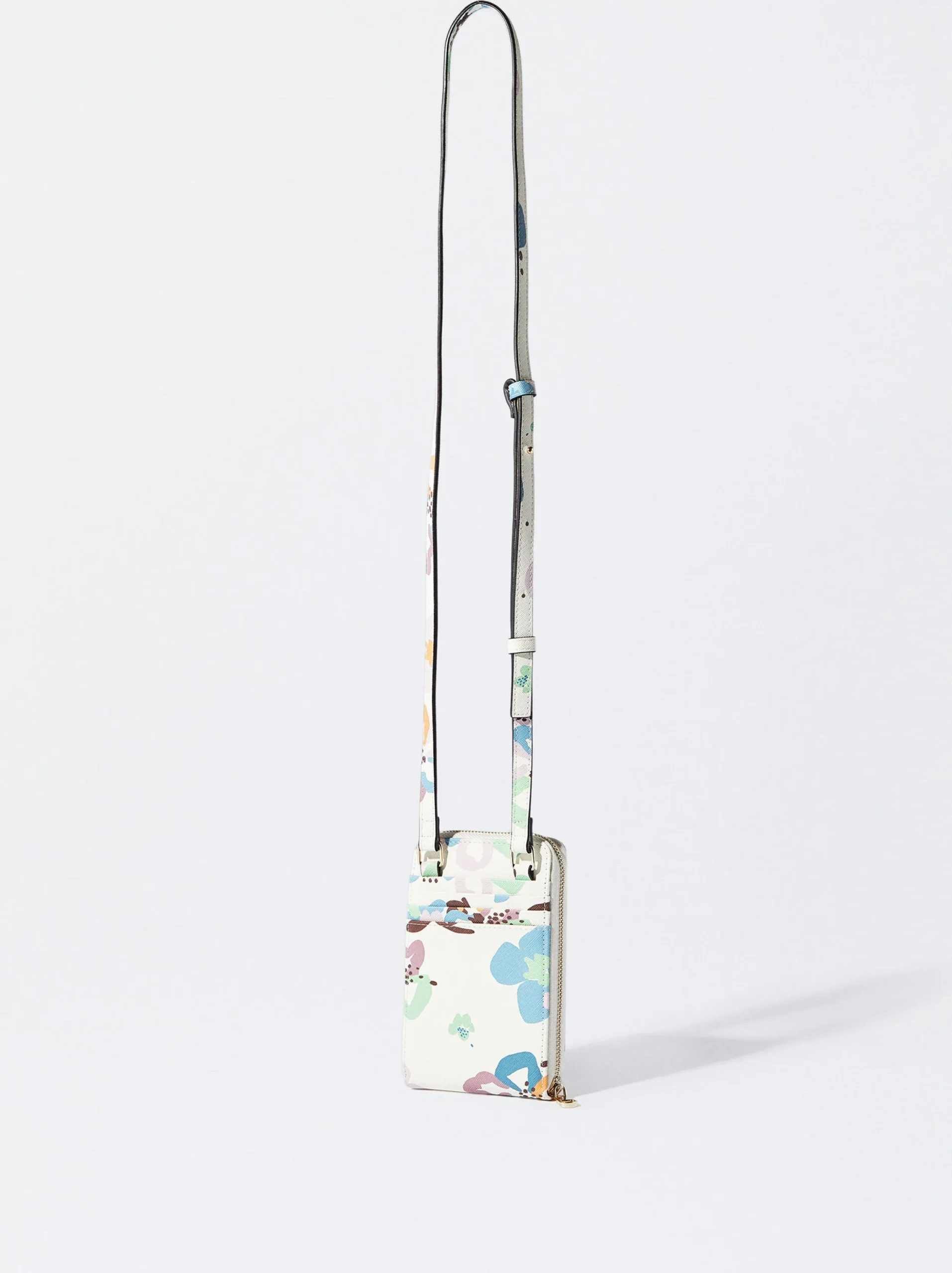 PARFOIS Bolso Porta Móvil Estampado Floral Crudo Best Sale