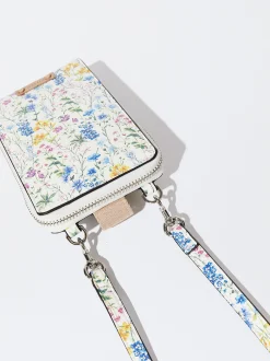 PARFOIS Bolso Porta M&oacute;vil Estampado Floral Azul Best Sale