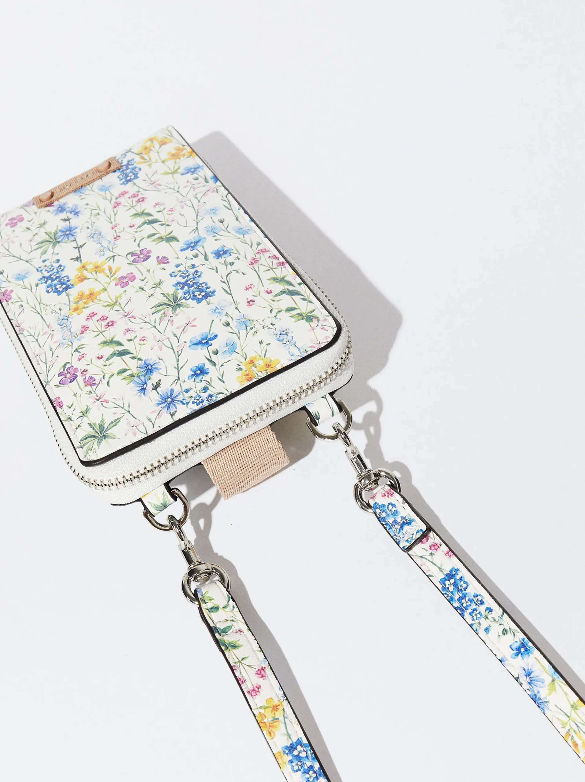 PARFOIS Bolso Porta Móvil Estampado Floral Azul Best Sale
