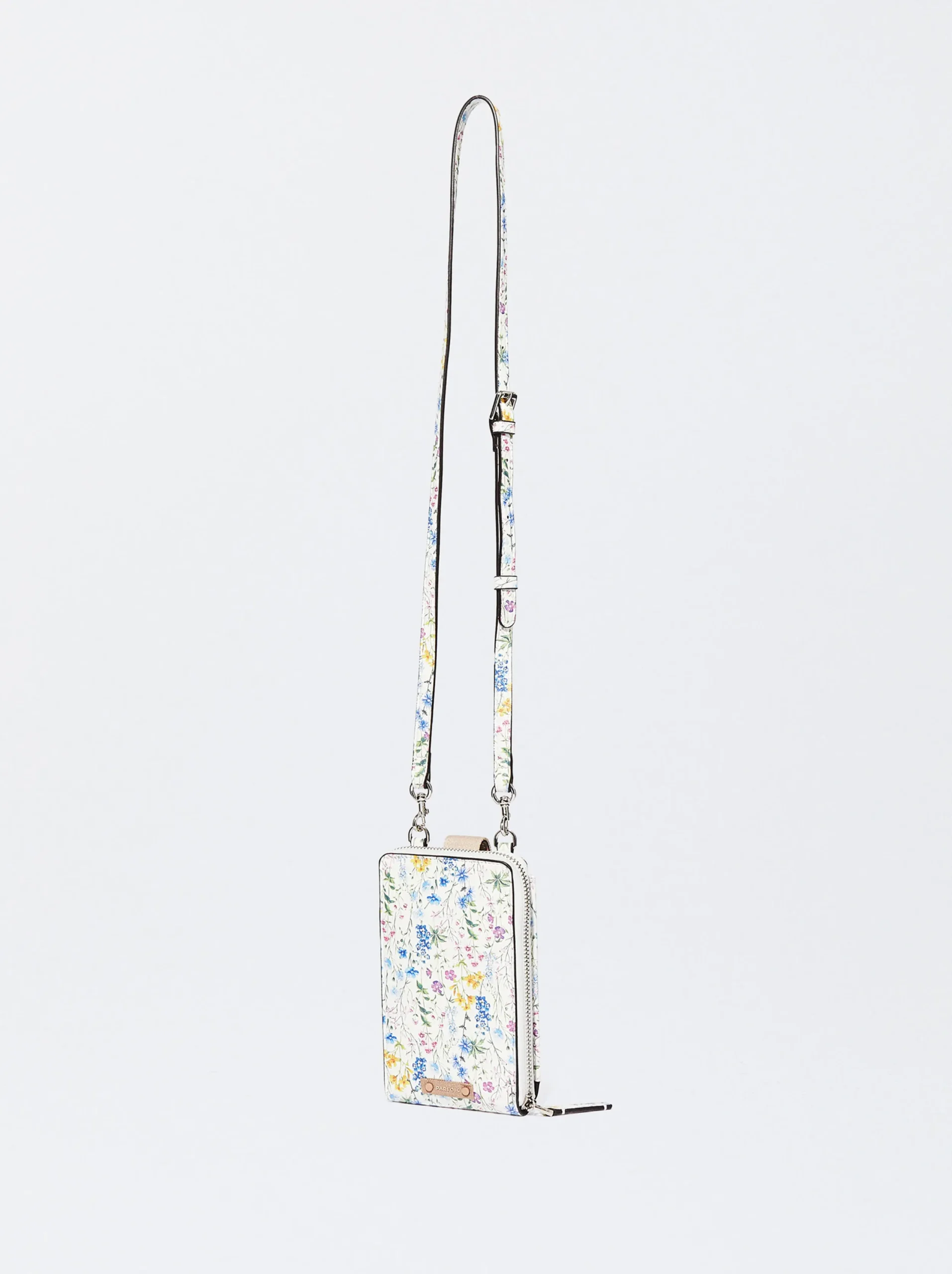 PARFOIS Bolso Porta Móvil Estampado Floral Azul Best Sale