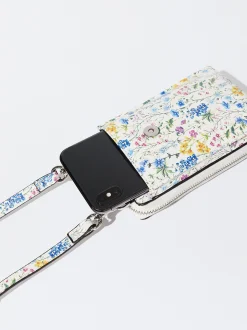PARFOIS Bolso Porta Móvil Estampado Floral Azul Best Sale