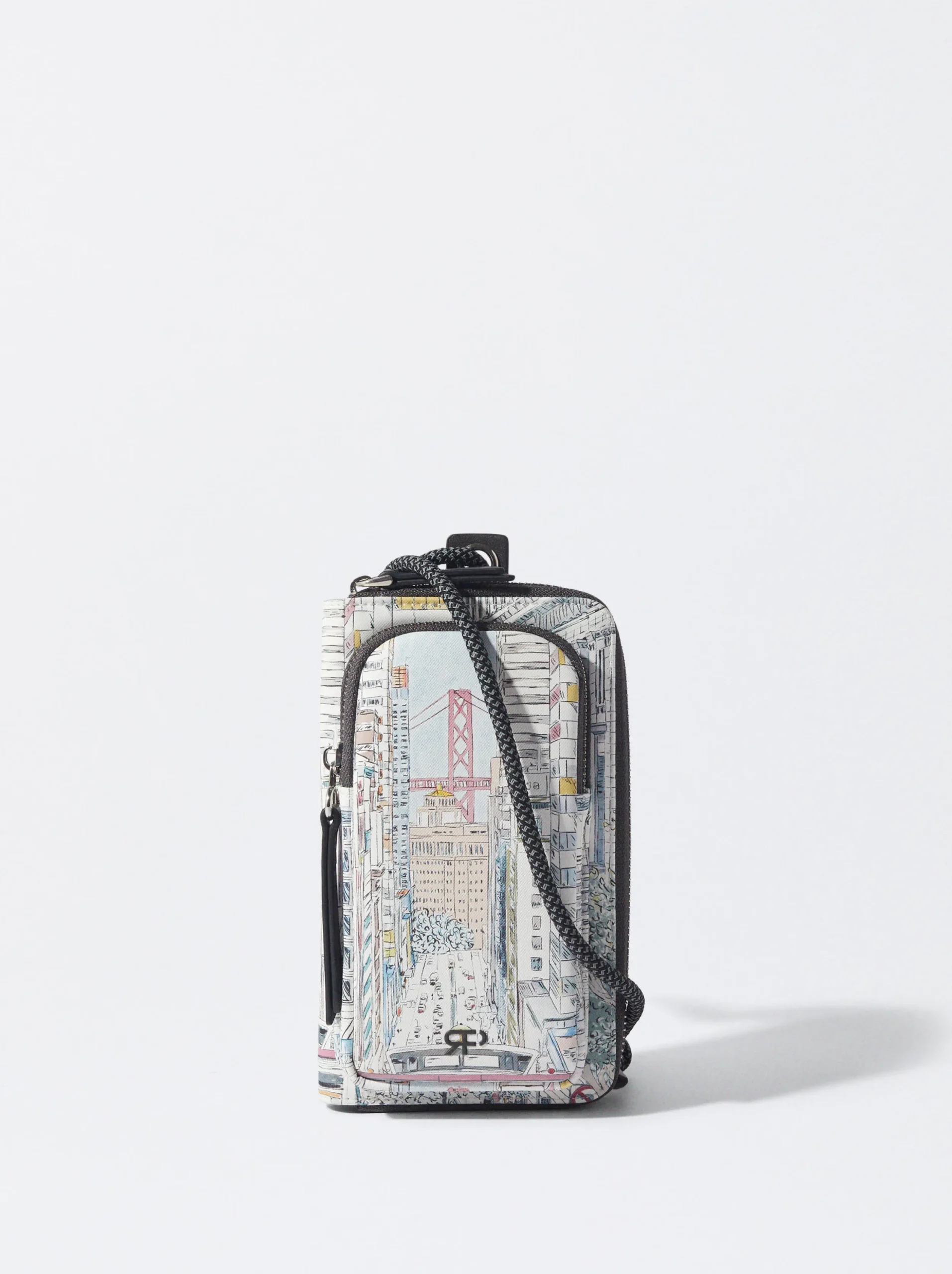 PARFOIS Bolso Porta Móvil Estampado Gris Best