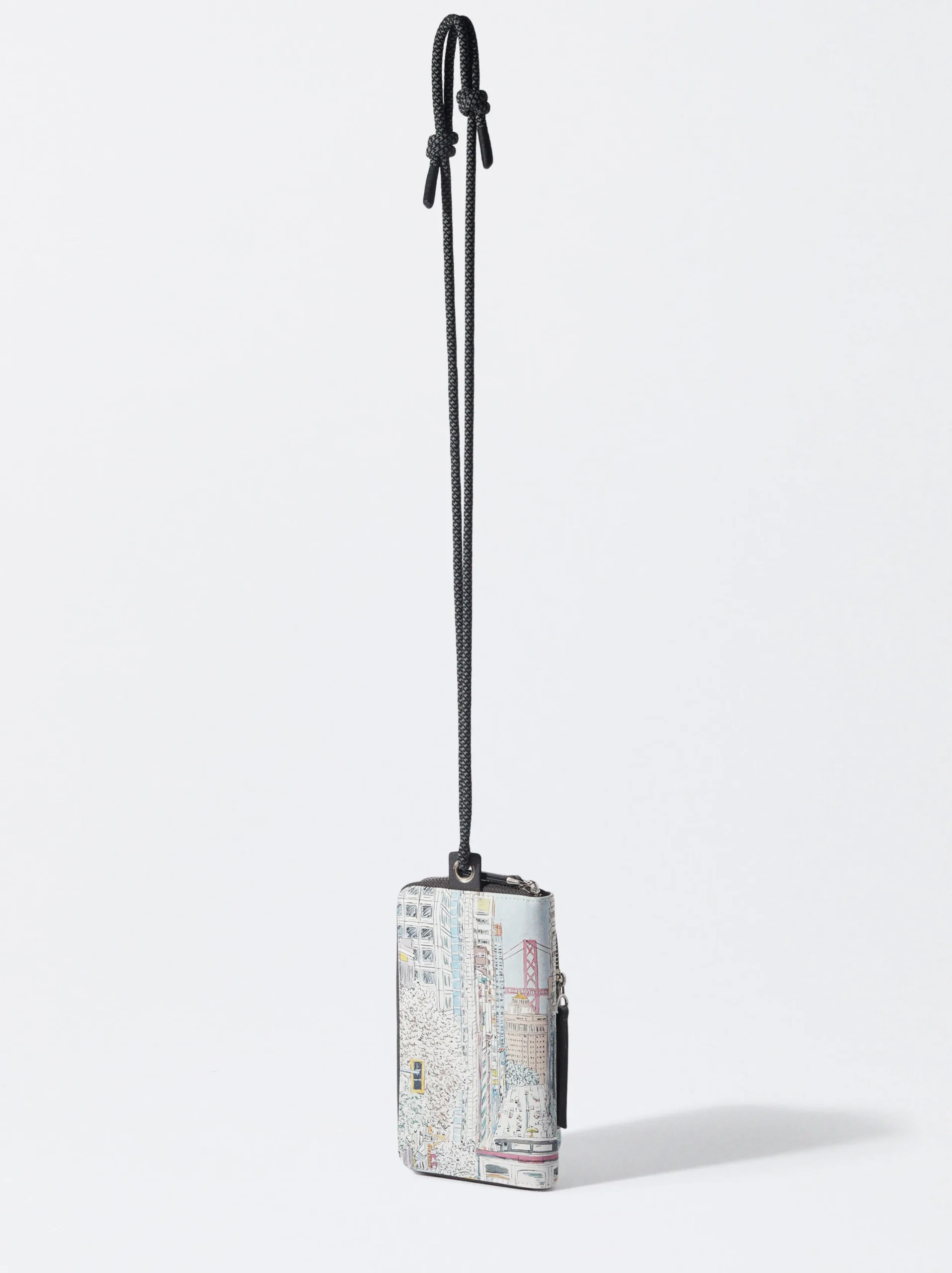 PARFOIS Bolso Porta Móvil Estampado Gris Best