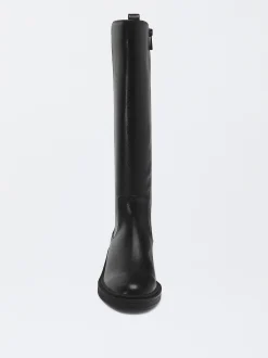 PARFOIS Bota Plana Stretch Negro Best Sale
