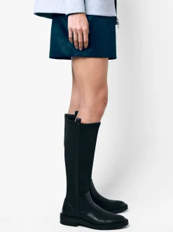 PARFOIS Bota Plana Stretch Negro New