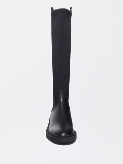 PARFOIS Bota Plana Stretch Negro New