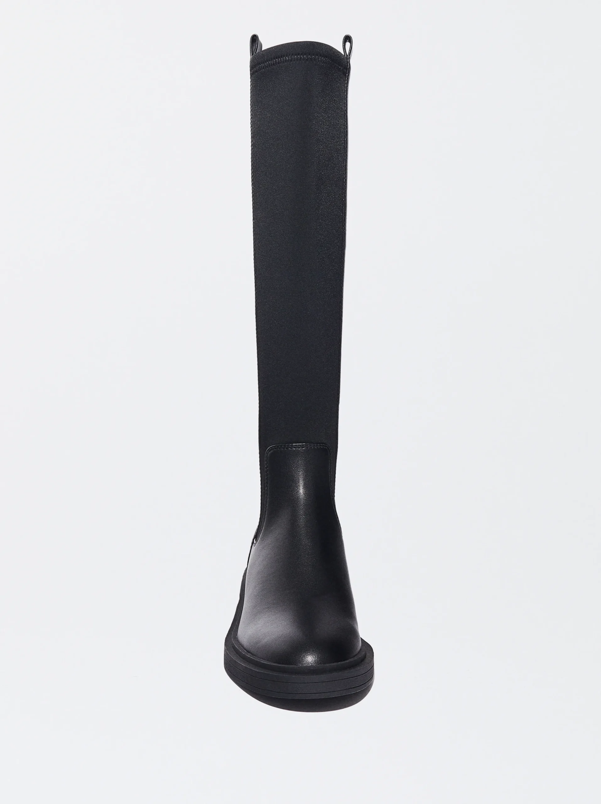 PARFOIS Bota Plana Stretch Negro New