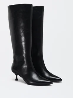 PARFOIS Bota Tacón Kitten Negro Sale