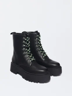 PARFOIS Bota Track Acordonada Negro Online