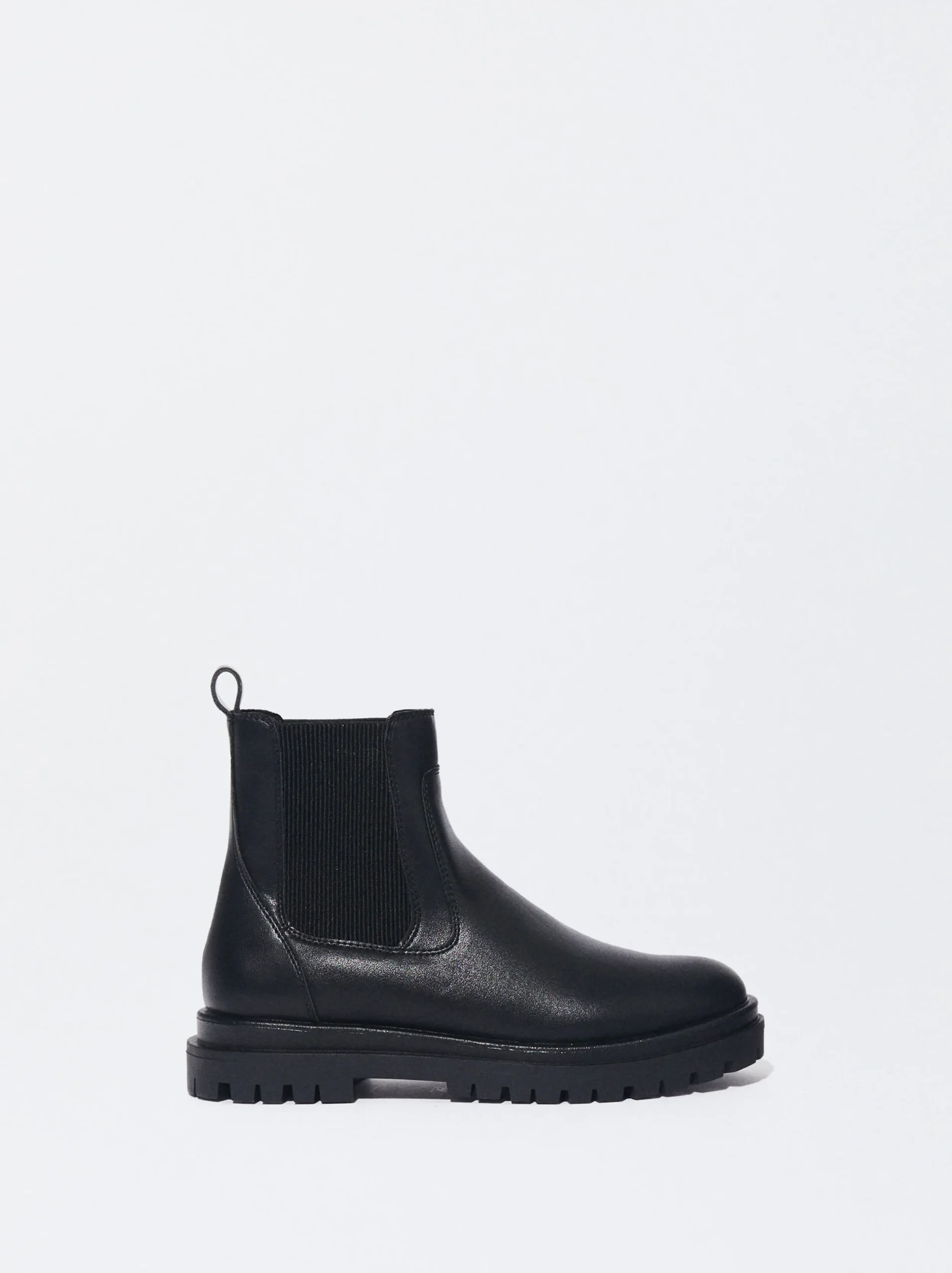 PARFOIS Botas Chelsea Rasas Negro New